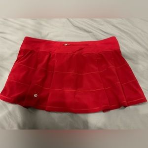 Lululemon, Dark Red, size 14, pace rival skirt